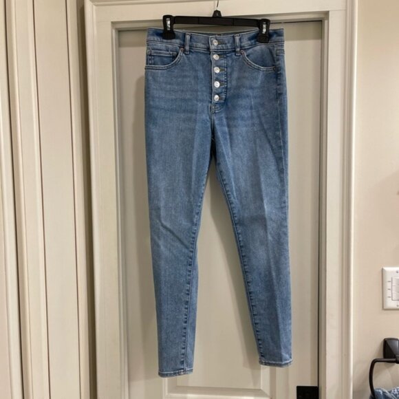 Express High Waisted Button Fly Skinny Jean - Picture 1 of 5